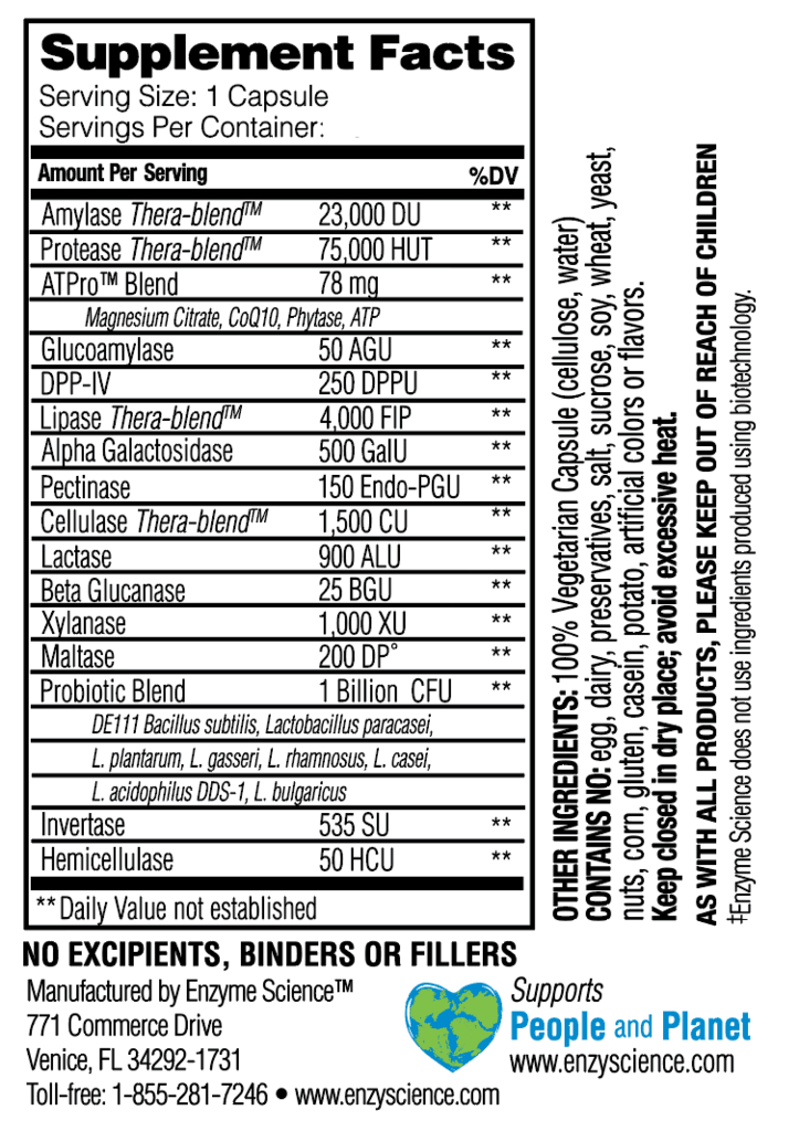 Enzyme Science Critical Digestion 30's - Approved Vitamins