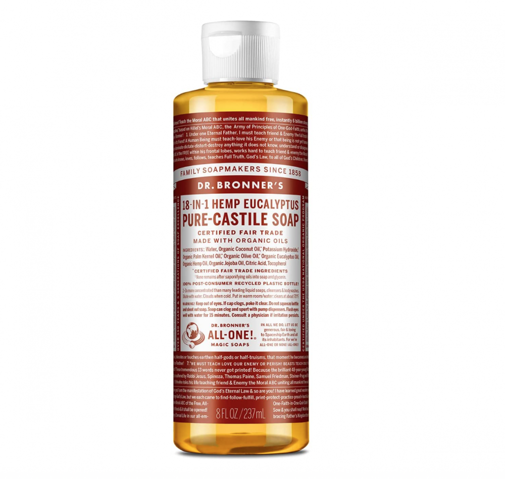 Dr Bronner's Magic Soaps 18-in-1 Hemp Green Tea Pure-Castile Liquid Soap