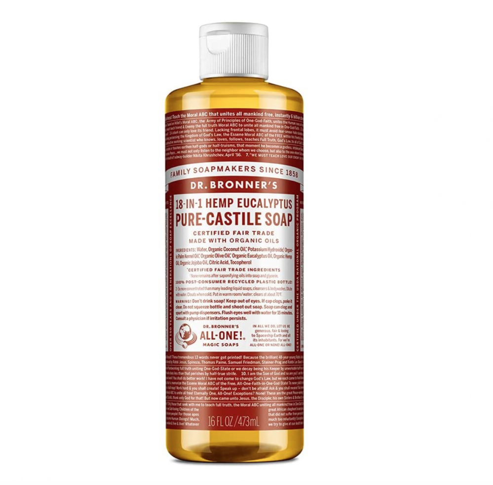 Dr Bronner's Magic Soaps 18-in-1 Hemp Green Tea Pure-Castile Liquid Soap