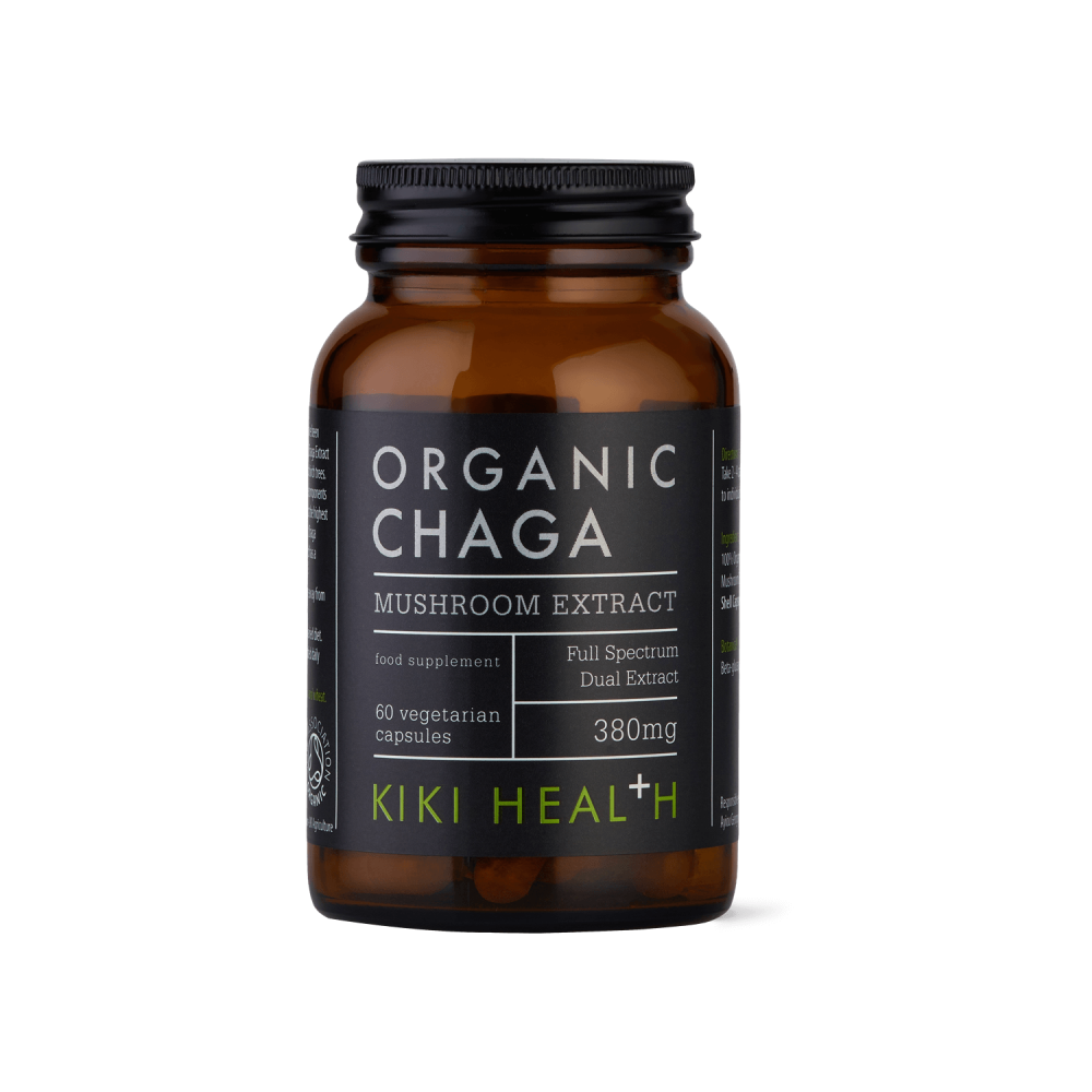 Kiki Health Organic Chaga Mushroom Extract Capsules 60's