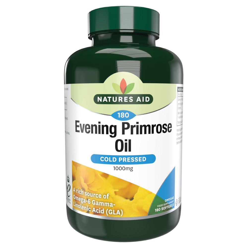 Natures Aid Evening Primrose Oil Cold Pressed 1000mg