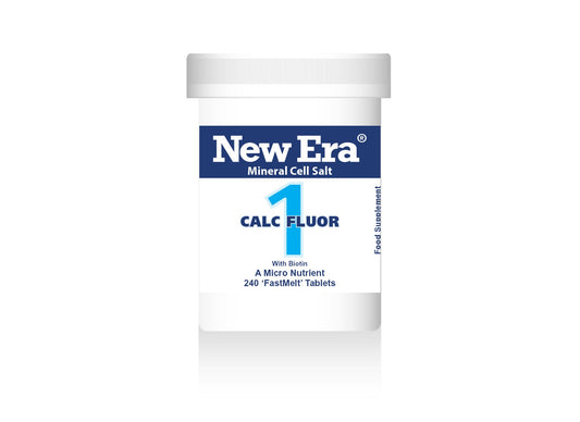 New Era No. 1. Calc. Fluor. (Calcium Fluoride) 240's