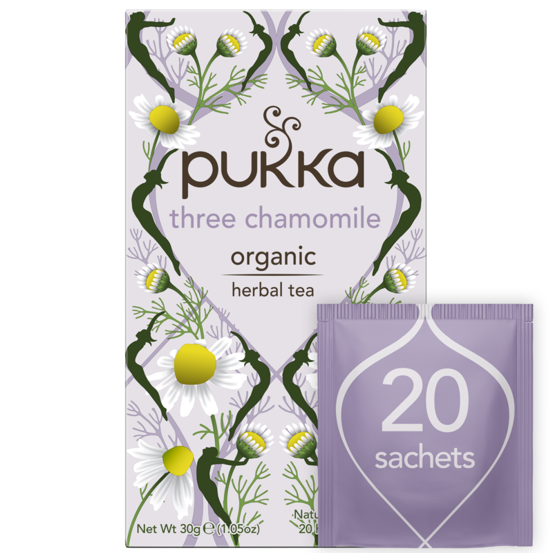 Pukka Herbs Three Chamomile Organic Herbal Tea x 20 Sachets