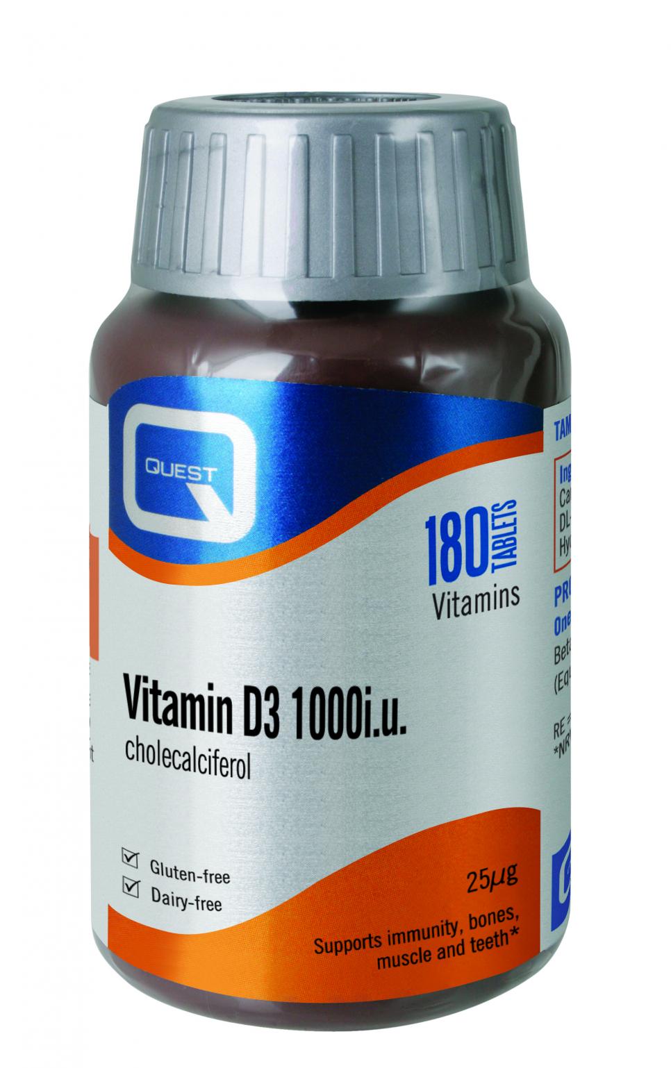 Quest Vitamins Vitamin D3 2500iu Cholecalciferol