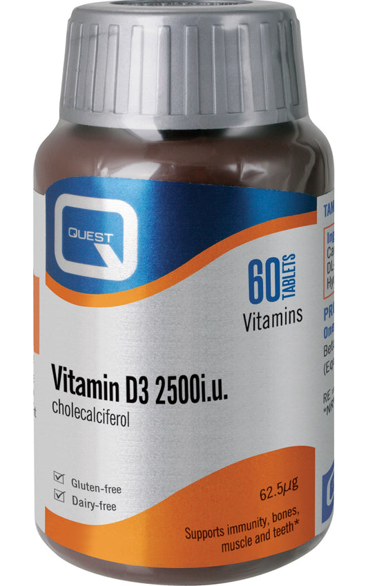 Quest Vitamins Vitamin D3 2500iu Cholecalciferol