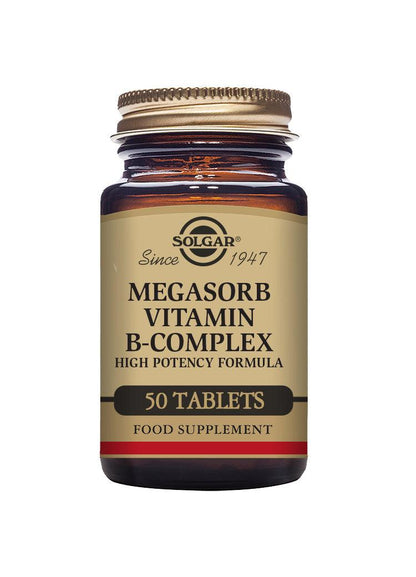 Solgar Megasorb Vitamin B-Complex 50's - Approved Vitamins
