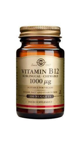Solgar Vitamin B12 1000mcg Cyanocobalamin Sublingual Nuggets